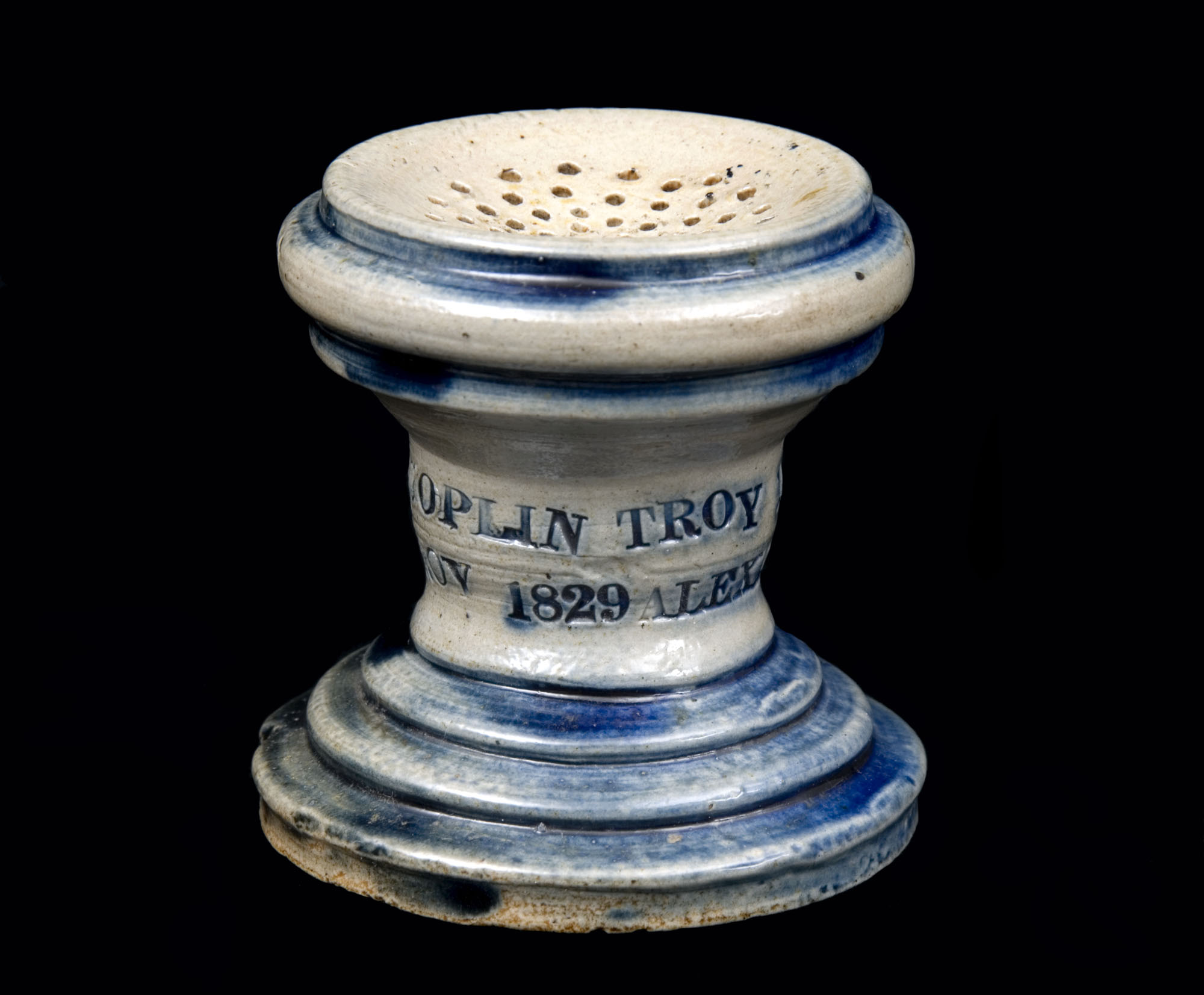 Stoneware Pounce Pot (Sander) Albany Institute of