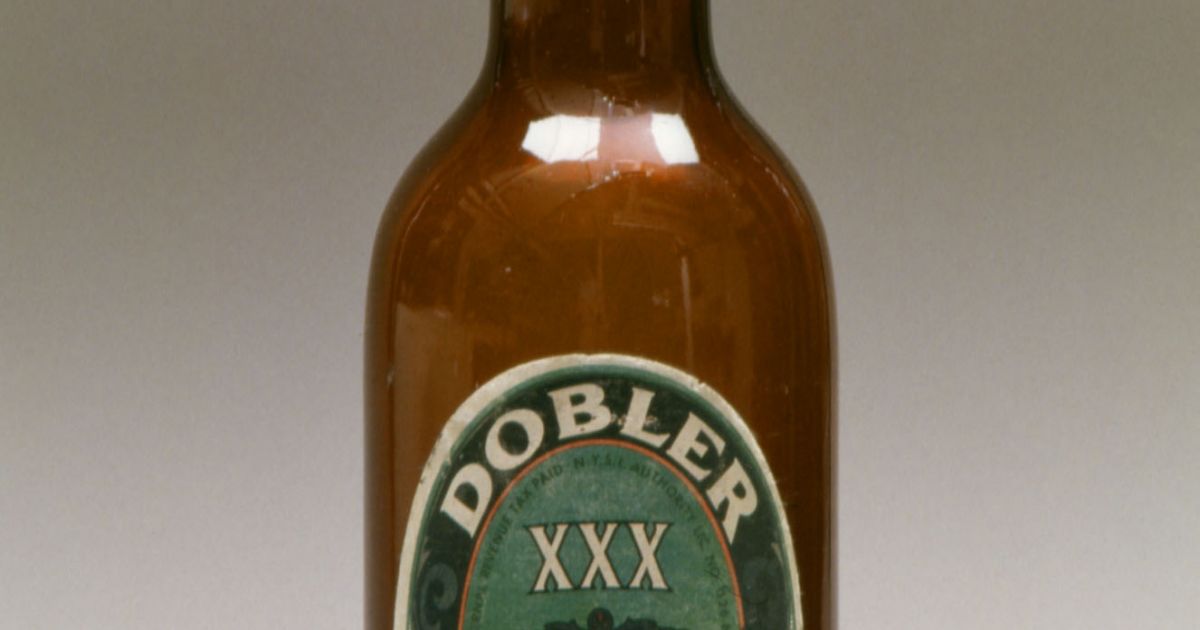 Dobler Brewing Company Brown Glass Beer Bottle