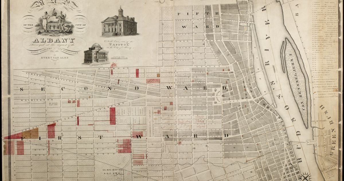 Map of the City of Albany