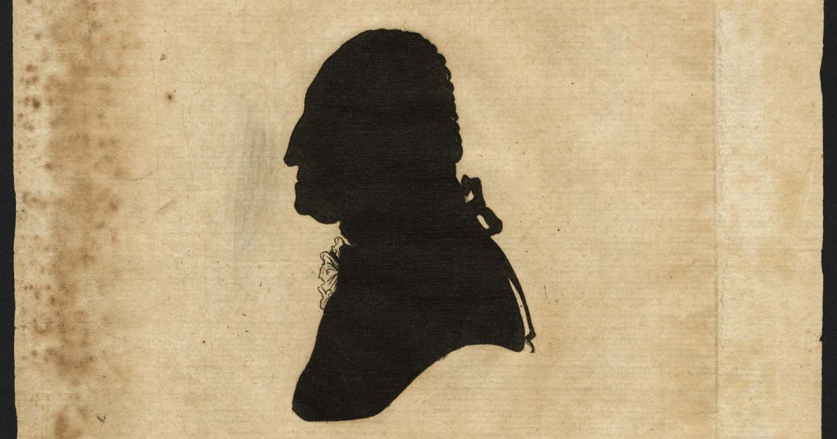 Silhouette of George Washington (1732-1799)