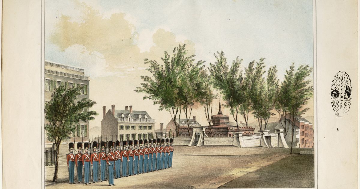 View of the New Reservoir of the Albany Water Works Company and the