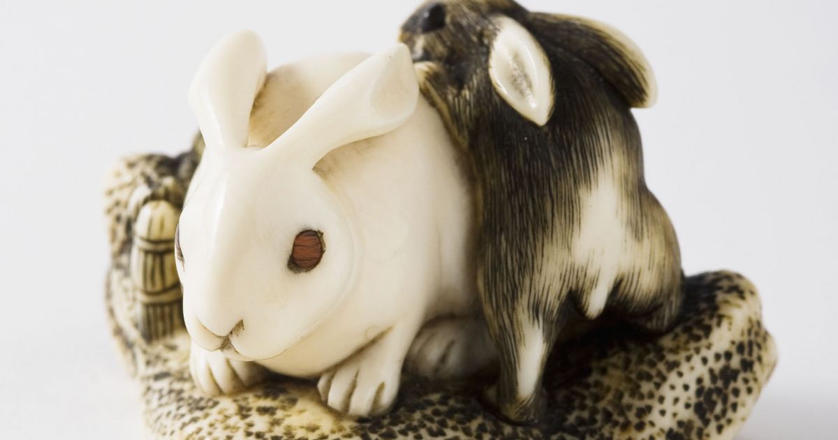 Rabbits Netsuke