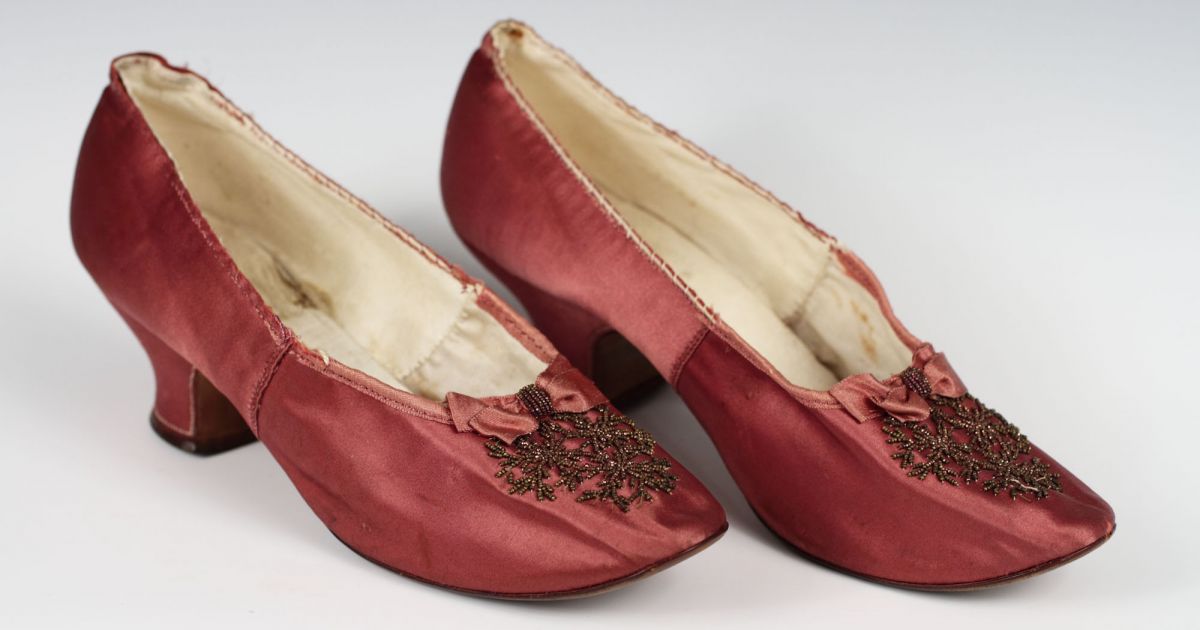 Rose Colored Satin Shoes